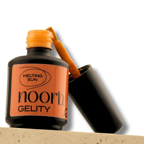 Vista 9 de Esmalte de gel naranja, esmalte de uñas de gel natural sin olor con pigmentos orgánicos, esmalte de uñas de gel UV en naranja