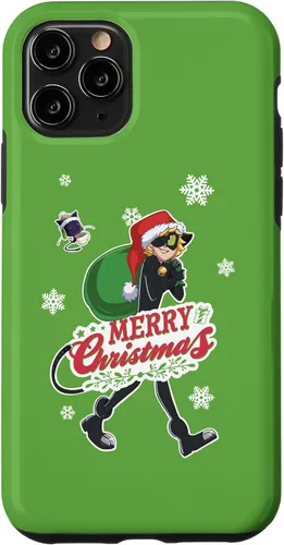 Vista 13 de Funda para iPhone 12 mini Miraculous Ladybug Merry Christmas from Cat Noir