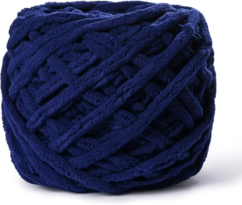 Vista 15 de Paquete de 3 hilos gruesos de felpilla de felpa de 3.53 onzas (49.2 yardas) - Hilo de terciopelo esponjoso para tejer mantas y hacer ganchillo