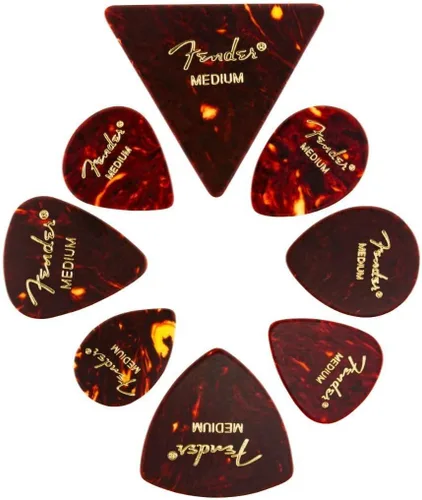 Vista 11 de Púas para guitarra con diseños de figuras, Carey