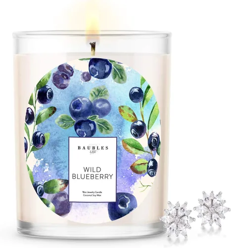 Vista 17 de Baubles Vela Premium Perfumada de Bambú y Joyería con Colgante Sorpresa en el Interior Vela Grande de 18 oz Hecha en EE.UU. Libre de Parafina