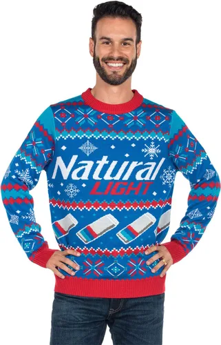 Vista 2 de Tipsy Elves - Suéteres feos de Navidad para hombre, sin botones, divertidos y de invierno