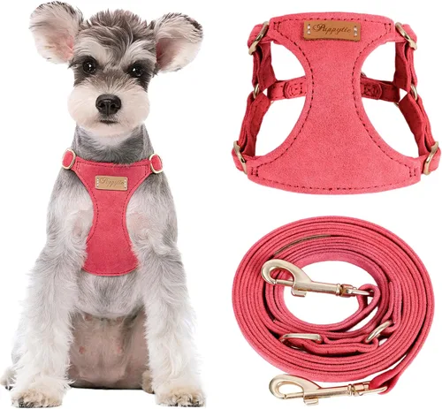 Vista 18 de Arnés para cachorros Puppytie XXS sin tirones con correa multifuncional para perro, suave ajustable, sin estrangulamiento, a prueba de escapes