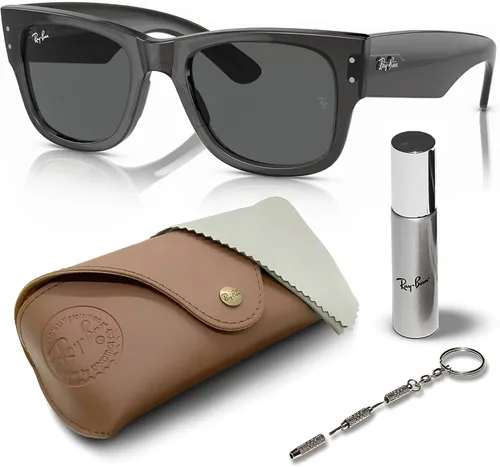 Vista 21 de Ray-Ban RB0840S MEGA WAYFARER Gafas de sol de forma cuadrada con kit oficial de gafas