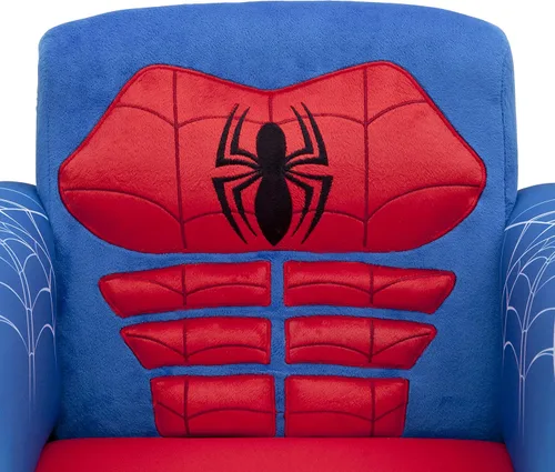 Vista 6 de Delta Children Silla tapizada figural, Marvel Spider Man (azul, rojo)