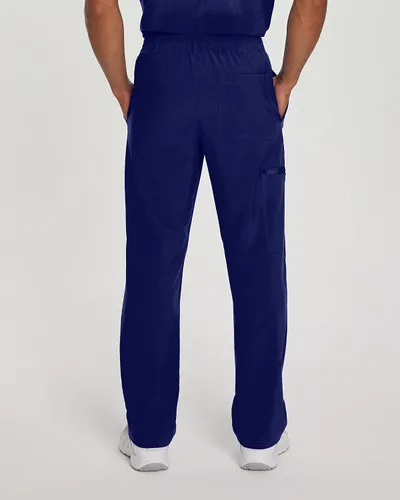 Vista 3 de Urbane Performance 9254 - Pantalones médicos de ajuste a medida con 4 bolsillos para hombre, Azul marino