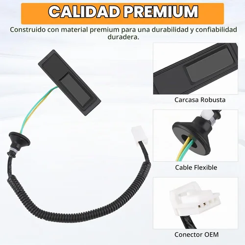 Vista 3 de Yinlowa 25380-3JA0B - Botón de maletero para Nissan Pathfinder 2013-2020 Interruptor de liberación de puerta trasera exterior para modelos