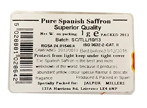 Vista 2 de Azafrán Puro Español 0.04 oz (Azafran)