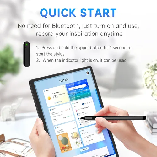 Vista 7 de Lápiz óptico para Surface Pro, Uogic Stylus Pen con rechazo de palma, escritura suave, 1024 niveles de presión, recargable, para Surface Pro