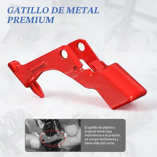 Vista 2 de Botón de interruptor de gatillo de metal de repuesto compatible con aspiradora Dyson V10 V11 SV12 SV14, accesorios de reparación de botón