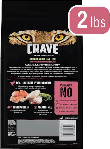 Vista 2 de Alimento seco para gatos CRAVE alto en proteína, sin cereales