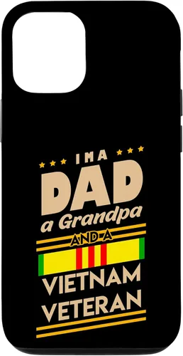 Vista 27 de Funda de regalo para iPhone 13 Pro Max I'm a Dad Grandpa And Vietnam Veteran Cool Soldier