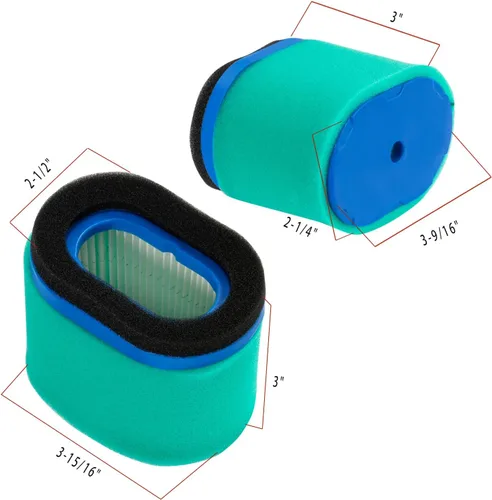 Vista 2 de Paquete de 2 Filtros de Aire 697029 con Pre Filtro 273356S de Repuesto para Limpiador de Aire BS 498596 498596S 697029 697029S 690610, Compatible
