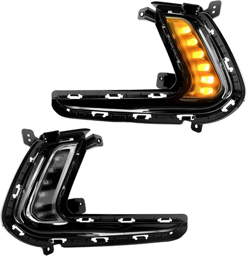 Vista 22 de Boxlight - Luces antiniebla compatibles con Hyundai Santa Fe 2007 2008 2009, un par de luces antiniebla con lente transparente para parachoques