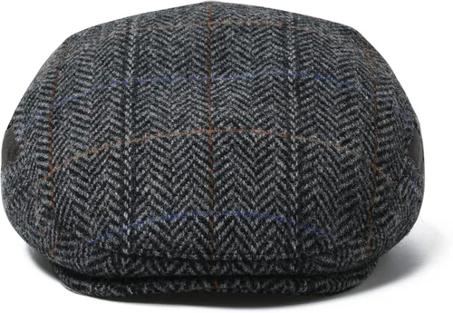 Vista 3 de Gorra plana irlandesa de lana Tweed Gatsby Newsboy Gorra Causal Herringbone Ivy Hat
