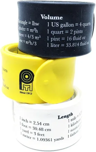 Vista 6 de Perfect Measuring Tape - Regla a presión de pulsera - Banda métrica de silicona para pulsera - Dos caras