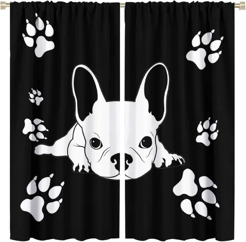 Vista 14 de Cortinas opacas de vaquero americano para sala de estar, atardecer occidental, rústico, vaquero, equitación, cortinas de ventana, aislamiento