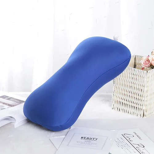 Vista 7 de Microbead - Almohada de viaje de 15 x 8 pulgadas para dormir de lado, almohadas de microcuentas, diseño ergonómico extra suave, cojín de apoyo