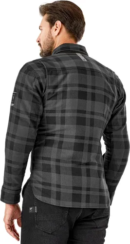 Vista 6 de SHIMA RENEGADE MEN 2 Camisa de motocicleta para hombre – Chaqueta de franela de motociclista a cuadros blindados con fibra QL – Aramida y capa