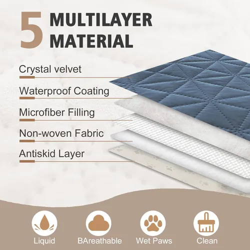 Vista 3 de Ameritex Funda de sofá impermeable para asientos, funda de sofá para perros, funda de sofá para mascotas, funda de terciopelo para silla, sofá