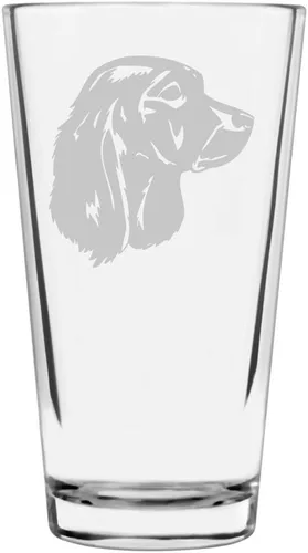Vista 353 de Podenco Canario - Vaso de pinta de 16 onzas con temática de perro personalizado
