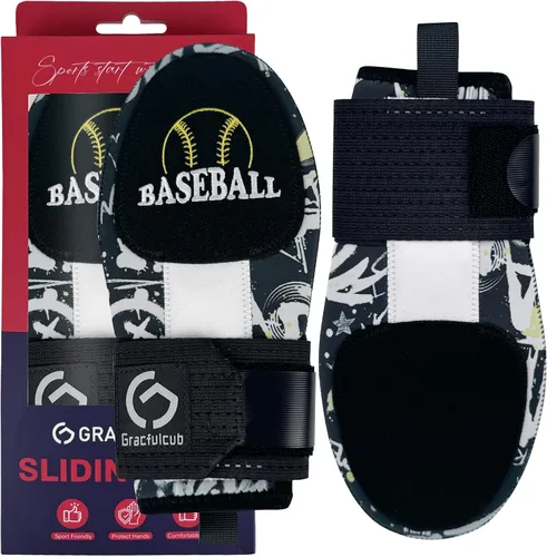 Vista 25 de Gracfulcub Guante deslizante de béisbol, guante deslizante de béisbol y softbol, diseño ergonómico que protege los dedos (gesto de bandera)