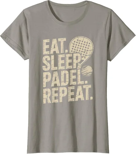 Vista 53 de Camiseta Eat Sleep Padel Repeat Padel Jugador de Tenis