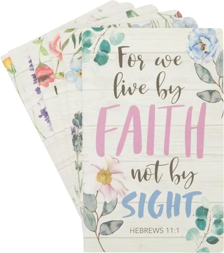 Vista 7 de Faithful Finds Diario para mujeres, cuadernos de oración de fe, 5 x 8 pulgadas, paquete de 6, 40 hojas, cuaderno de estudio bíblico con cubierta