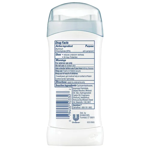 Vista 10 de Dove Desodorante Antitranspirante, Sensitive, 2,6 oz, 6