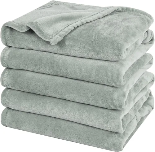 Vista 36 de PHF - Manta de forro polar, tamaño King, 120 x 4.23 – 10.58 oz, ligera, cálida, color beige