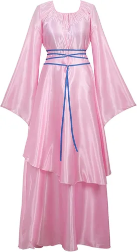 Vista 82 de Kranchungel - Vestidos renacentistas de estilo medieval/irlandés/campesino para mujer; disfraz de hada, para bailes