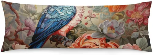 Vista 12 de Elegant Leaves - Funda de almohada de poliéster (20 x 54 pulgadas), color burdeos