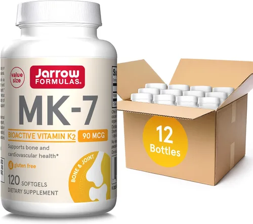 Vista 10 de Jarrow Formulas MK-7 90 mcg - Forma bioactiva de vitamina K2 - 60 porciones (cápsulas blandas) - para la salud ósea y cardiovascular - Suplemento
