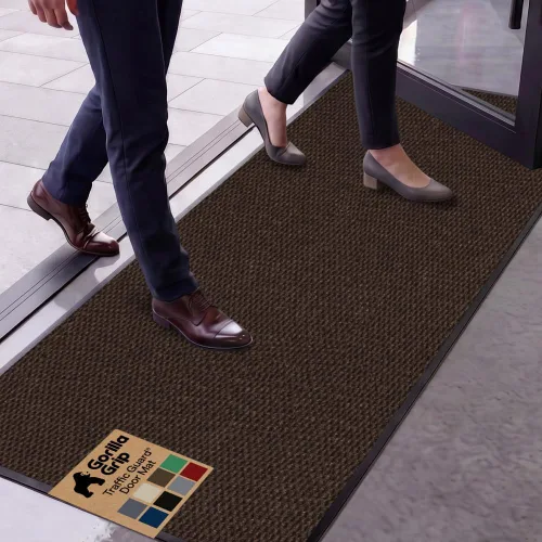 Vista 84 de GORILLA GRIP Traffic Guard - Tapete resistente para interiores y exteriores Negro