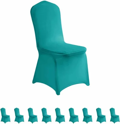 Vista 14 de LZY 6 piezas Fundas de Silla de Spandex Elásticas Fundas Deslizables para Fiestas de Boda, Fundas de Decoración de Sillas de Comedor y Banquete Negro