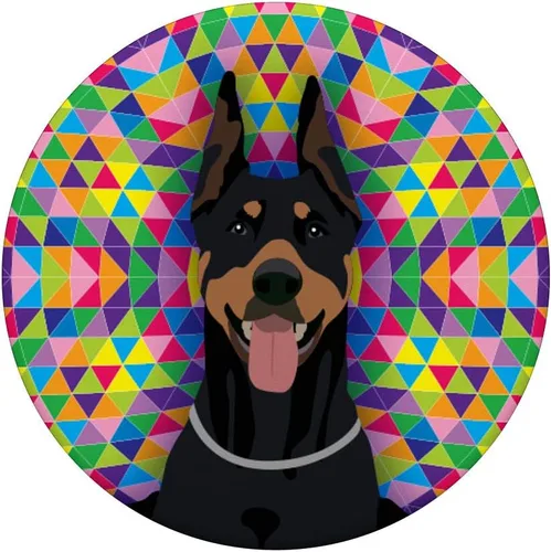Vista 3 de Regalo para amante del perro Doberman – PopSockets Grip y soporte para teléfonos y tabletas, Negro