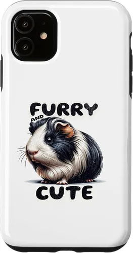 Vista 6 de Funda para iPhone 12 mini Guinea pigs furry and cute Crafted for pet lovers
