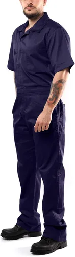 Vista 2 de Kolossus Overol de manga corta para hombre, mezcla - Mono de trabajo para hombre