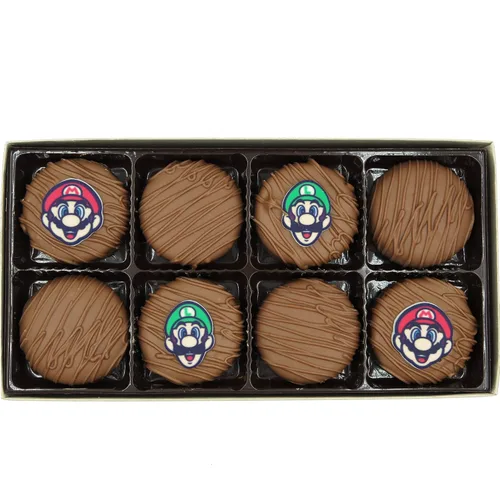 Vista 25 de Galletas Oreo bañadas en chocolate oscuro y con leche, de Philadelphia Candies