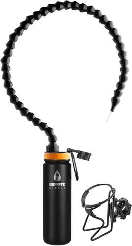 Vista 9 de Giraffe Bottle Tower - Sistema de bebida manos libres, botella aislada de acero inoxidable, con soporte para botella montado en tubo redondo