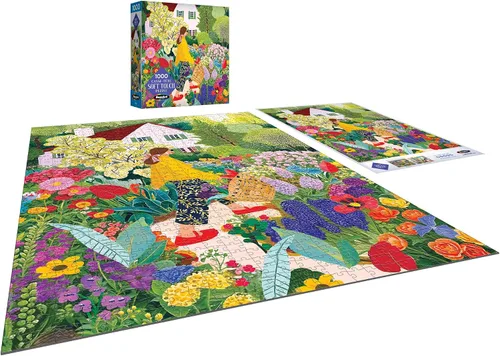Vista 2 de RoseArt - Soft Touch - Recogiendo Flores - Rompecabezas de 1000 Piezas para Adultos