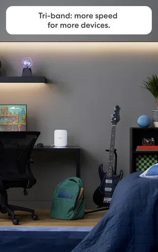 Vista 5 de Presentamos el router Wi-Fi 7 triple banda Amazon eero Pro 7 (modelo más reciente): Compatible con planes de internet de hasta 5 Gbps, cobertura
