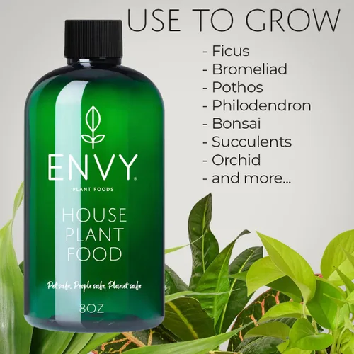 Vista 2 de ENVY Alimento para plantas de interior - Fertilizante líquido avanzado para plantas de interior - Fórmula multiusos de una parte para raíces más