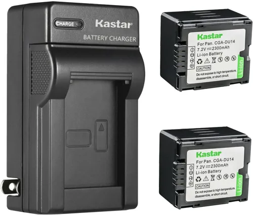 Vista 5 de Kastar CGA-DU14 Reemplazo del cargador de batería de pared AC para Panasonic PV-GS250, PV-GS300, PV-GS320, PV-GS400, PV-GS500, SDR-H18, SDR-H200