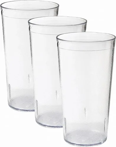 Vista 2 de GET Vaso de plástico transparente de 24 oz (juego de 12)