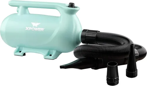 Vista 9 de XPOWER B-123 - Secador de pelo para perros con control de velocidad y temperatura ajustable, secador de pelo para mascotas con 3 boquillas