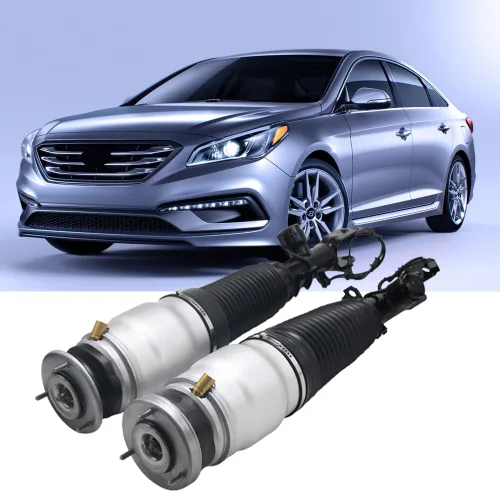 Vista 4 de Kit de reparación de suspensión neumática compatible con Hyundai Equus para Genesis 2009-2016 choque de aire izquierdo delantero derecho