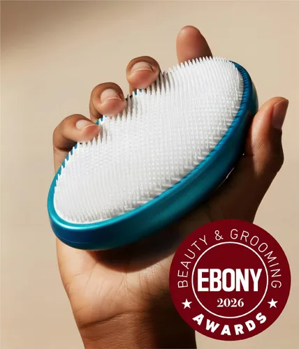 Vista 2 de WIZKER - Cepillo exfoliante 2 en 1 para piel sensible, cerdas suaves y firmes, limpiador facial y corporal, impermeable, resistente al moho