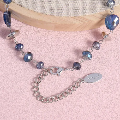 Vista 5 de Bocar Collar de cuentas de cristal para mujer, diseño de babero hecho a mano, regalo de joyería
