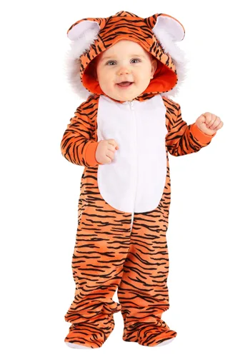 Vista 2 de Disfraz de Tigre Acogedor para Bebés Multicolor